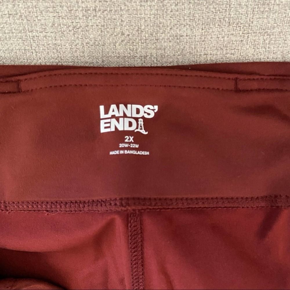 Lands End Rust Active Pull On Pants Size 2x - image 6